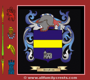 Templeton Coat of Arms, Family Crest - Click here to view