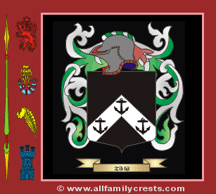 Tibb Coat of Arms, Family Crest - Click here to view