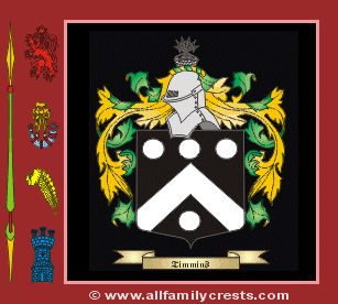 Timmins Coat of Arms, Family Crest - Click here to view