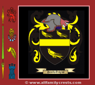 Tomlin Coat of Arms, Family Crest - Click here to view