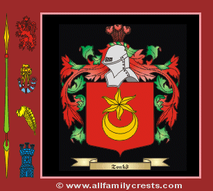 Tonk Coat of Arms, Family Crest - Click here to view