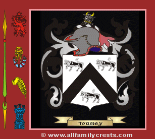 Tormey Coat of Arms, Family Crest - Click here to view