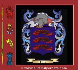 Turco Coat of Arms, Family Crest - Click here to view