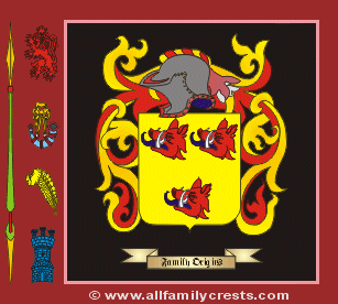 Urquart Coat of Arms, Family Crest - Click here to view