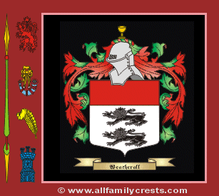 Weatheral Coat of Arms, Family Crest - Click here to view