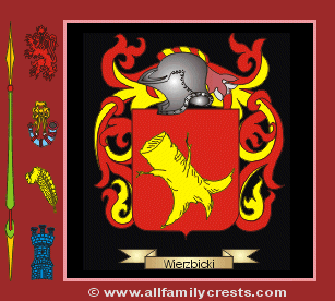 Wierzbicki Coat of Arms, Family Crest - Click here to view