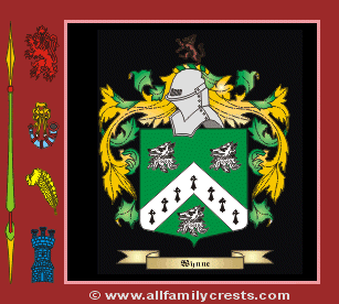 Wynne Coat of Arms, Family Crest - Click here to view