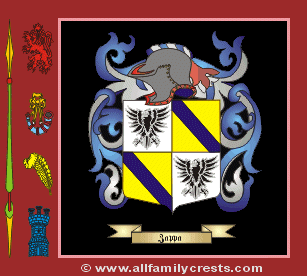 Zappa Coat of Arms, Family Crest - Click here to view